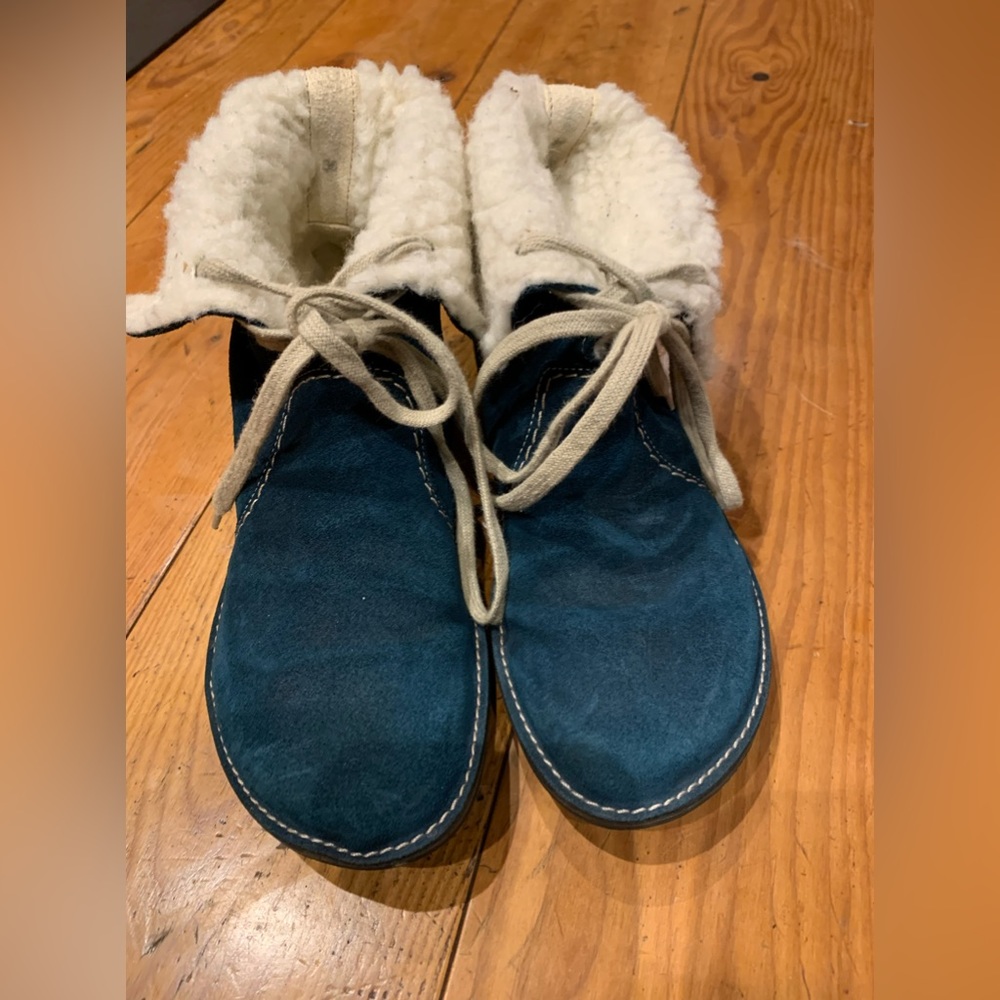 COPY - Loints of Holland - green/boot suede boots